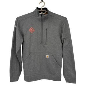 Carhartt Mens Force® Relaxed Fit Midweight 1/4 Zip Pocket Sweatshirt Size Small